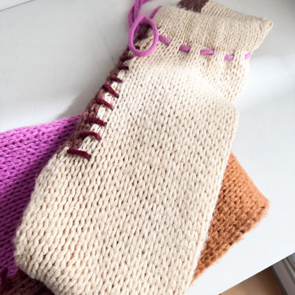 Anthropologie Saachi Chunky Knit Color  Colourful Pants L - Picture 2 of 4